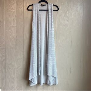 L&B Lucky & Blessed PolkaDot Long Sleeveless Vest